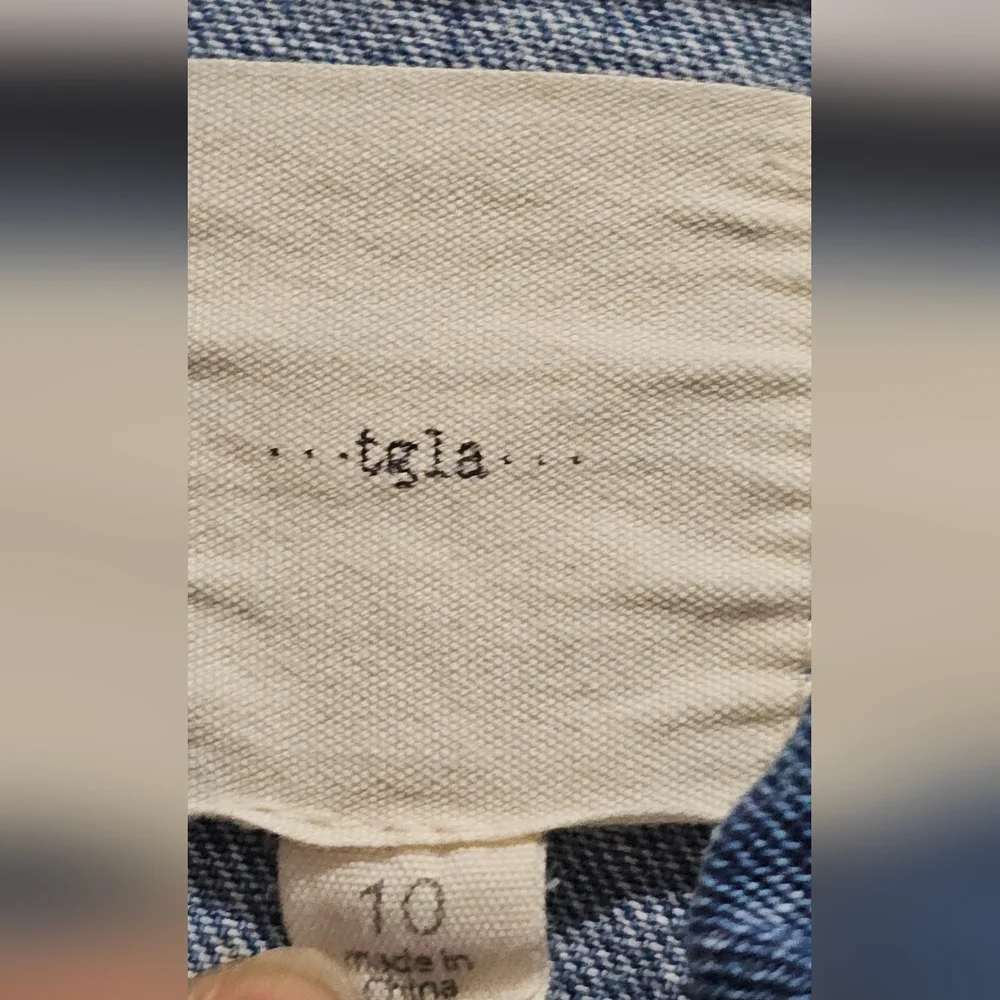 Tgla Girls Blue Cropped Denim Jacket 10